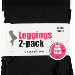 Leggings i 2-pack från Crossbow. Färg: Svart.