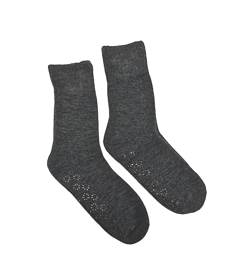 Ullthermosocka i 2-pack med antihalksula från Walking. Färg: Grå.