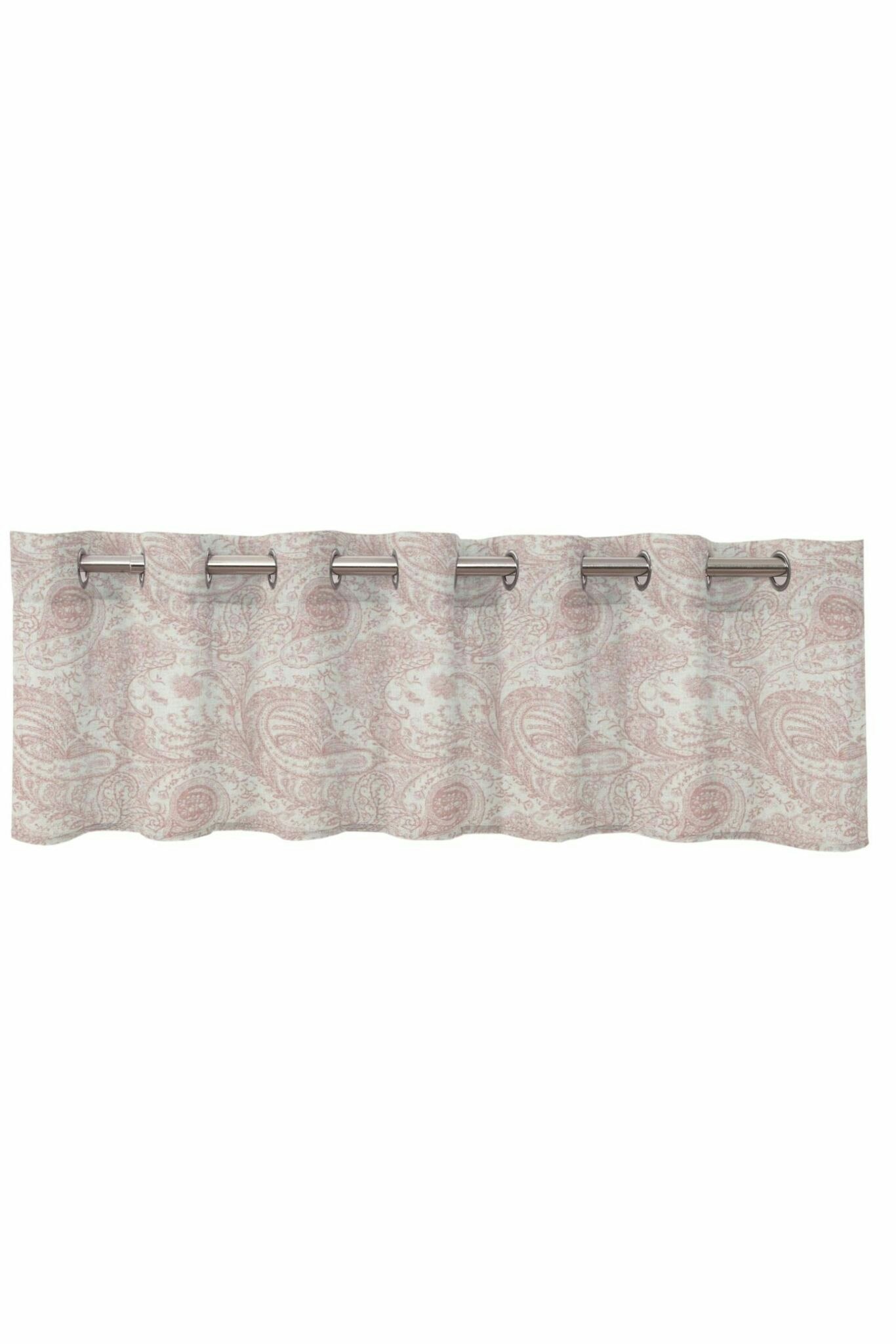 Andria en vit och rosa färdigsydd gardinkappa med öljetter från Redlunds  textil, mått 250 x 50 cm. - Roomoutlet.se - Textilier och inredning i  Karlstad