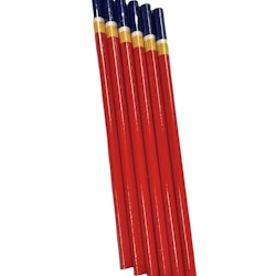 Pennset med 6 blyertspennor. Färg: Röd.