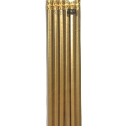 Pennset med 6 guldfärgade blyertspennor med suddgummi från Pepper pot.