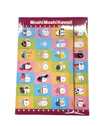 Moshi Moshi Kawaii en gummibandsmapp i A4 storlek från Backemarks.