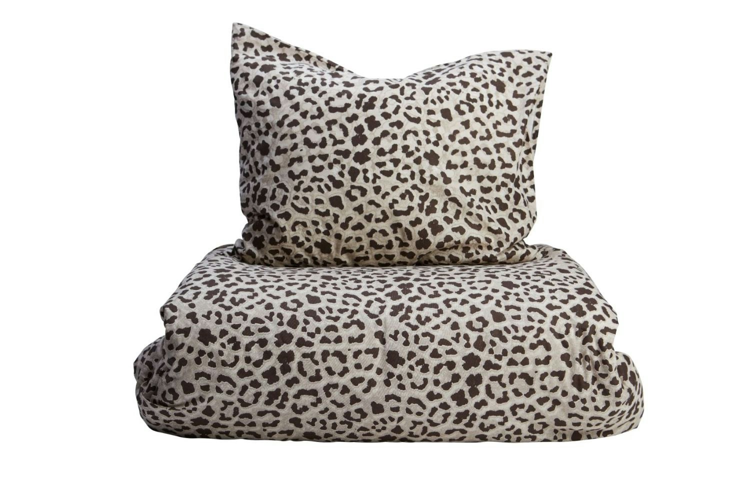 Lepard ett leopardmönstrat påslakanset till enkelsäng från Noble house i  100% bomull. - Roomoutlet.se - Textilier och inredning i Karlstad
