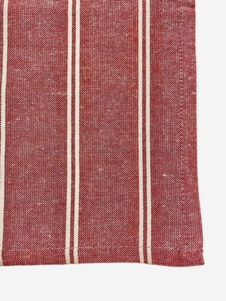 Kökshandduk från Classic textile i återvunna textilier. Färg: Röd och  vitrandig. - Roomoutlet.se - Textilier och inredning i Karlstad