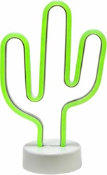 Kaktus en grön kitschig LED-lampa från PR HOME, mått höjd 28,5 cm.