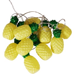 Pineapple en kitschig LED-ljusslinga från PR HOME i gult och grön.