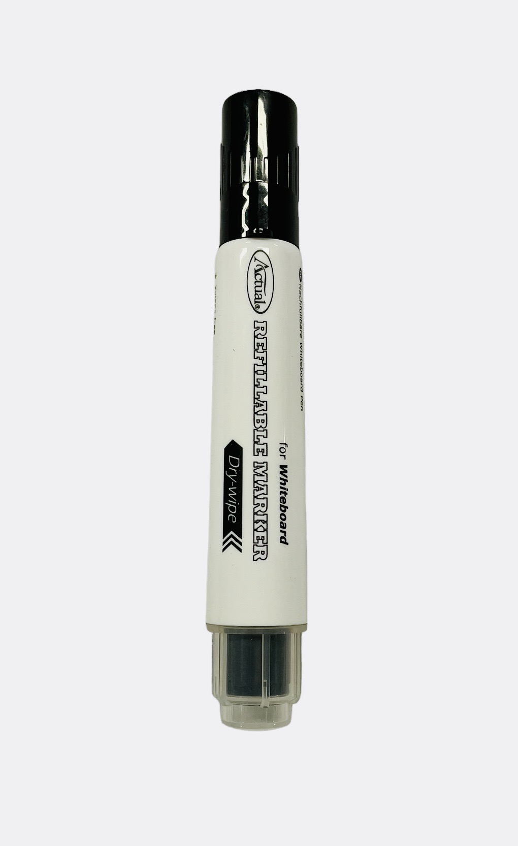 Whiteboardpenna svart som kan återfyllas med ny färgpatron, spetsen är 1-3 mm från Actual.