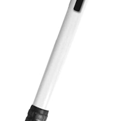 Stiftpenna med suddtopp i vitt och svart med 2 st stift från Actual, längd 15 cm.