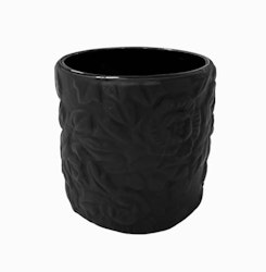 Blomkruka Cylinder black rose från Cult design i svart. Dia. 7,5 cm. H. 7,5 cm.