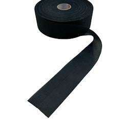 Kanalband i svart till gardinupphängningar i polyester i bredd 5 cm