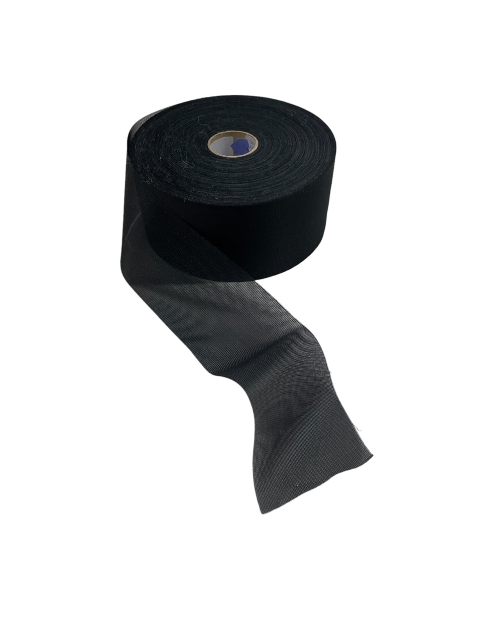 Kanalband i svart till gardinupphängningar i polyester i bredd 7 cm