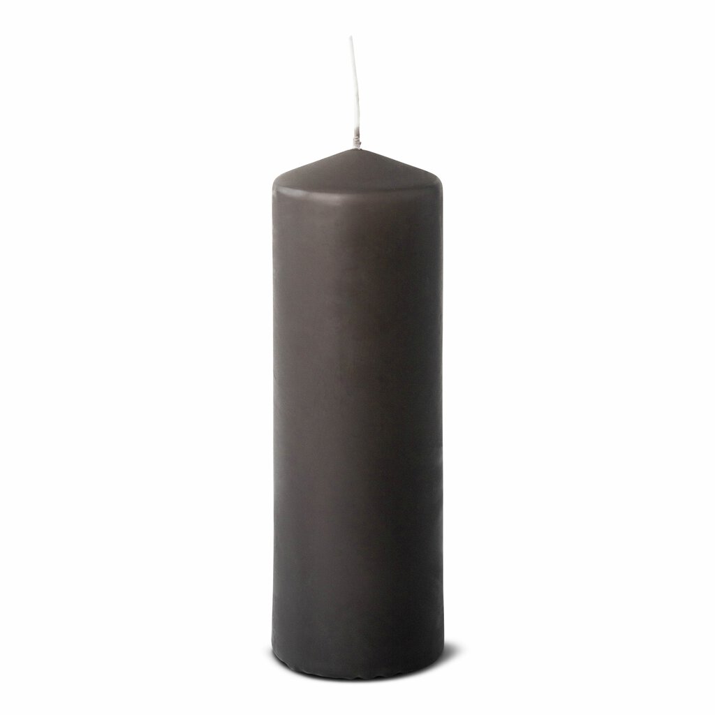Blockljus mörkgrått i stearin från Magnor Glassverk i mått 6 x 18 cm