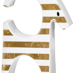 Polkabock S i vitt och guld från Cult design höjd 17 cm i stengods