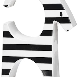 Polkabock i svart och vitt från Cult design höjd 17 cm i stengods