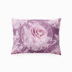 Påslakanset i bomull Vintage rose lilac i ljuslila och rosa toner i mått 140 x 200 cm Indusia design