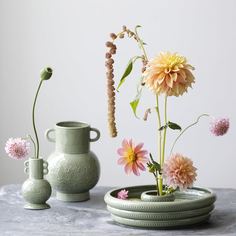 Cult design Floral art färg pesto