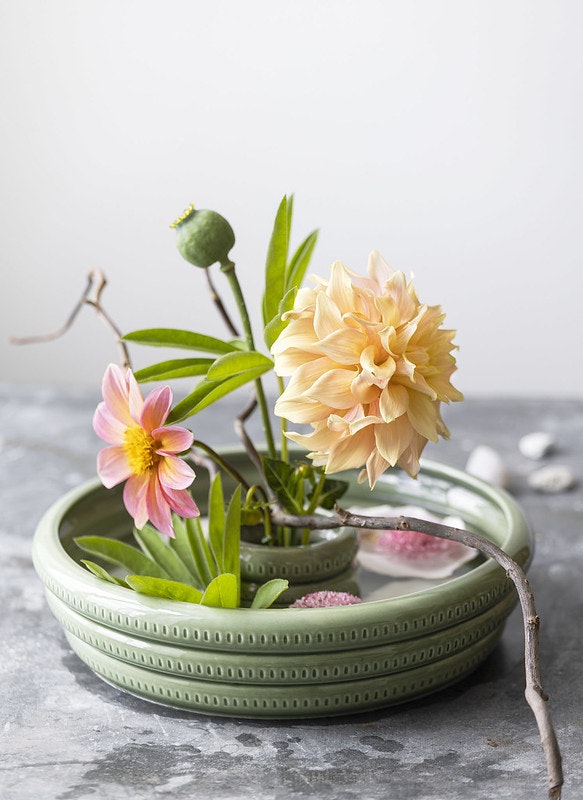 Cult design Floral art färg pesto