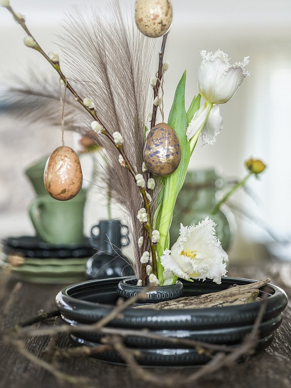 Cult design Floral art färg svart