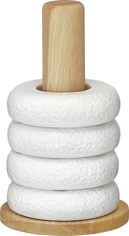 Cult design Orient äggkopp 4-pack med ställ i vitt