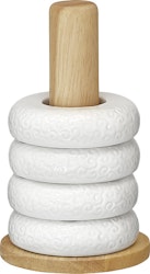 Cult design Orient äggkopp 4-pack med ställ i vitt