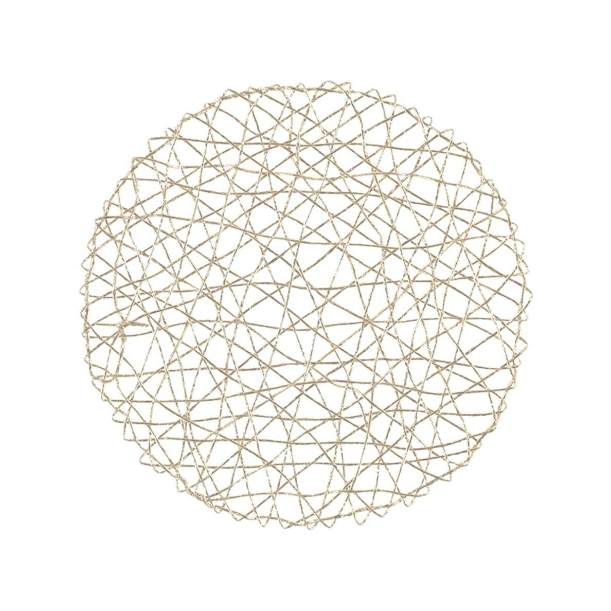 Nest en guldfärgad rund tablett från Noble house diameter 38 cm -  Roomoutlet.se - Textilier och inredning i Karlstad