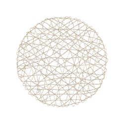 Nest en guldfärgad rund tablett från Noble house diameter 38 cm