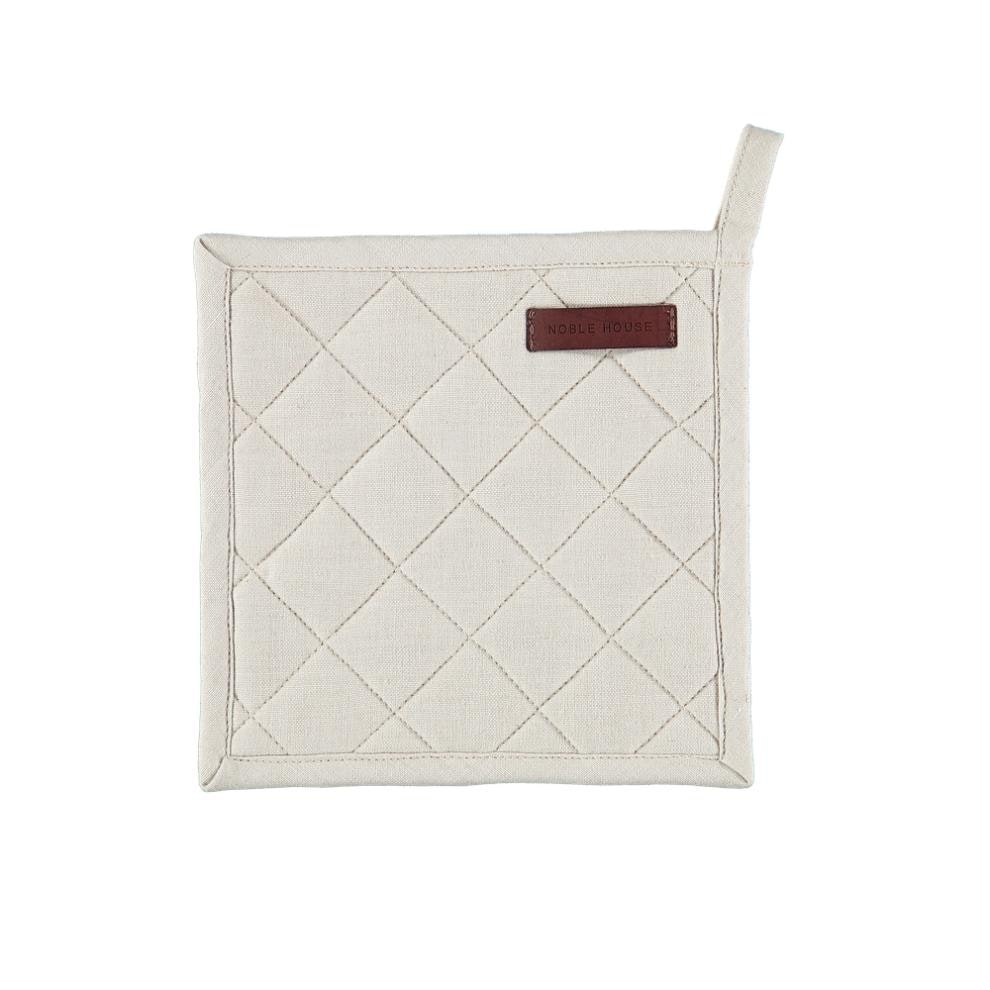 Hanna classic en linnefärgad grytlapp från Noble house 20 x 20 cm