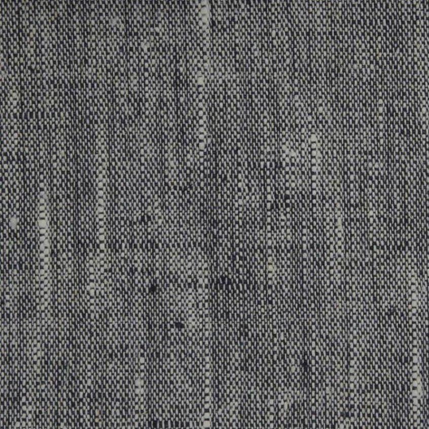 Svanefors Tuva en svart och vitmelerad multibandslängd i 100% linne mått 1 x 140 x 280 cm
