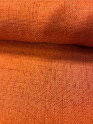 Berit en orange enfärgad metervara med en lite grövre vävning