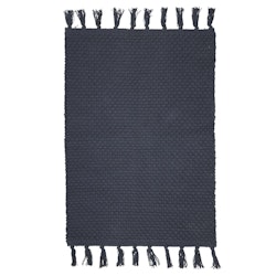 Boel & Jan Edith marinblå bomullsmatta i mått 70 x 140 cm