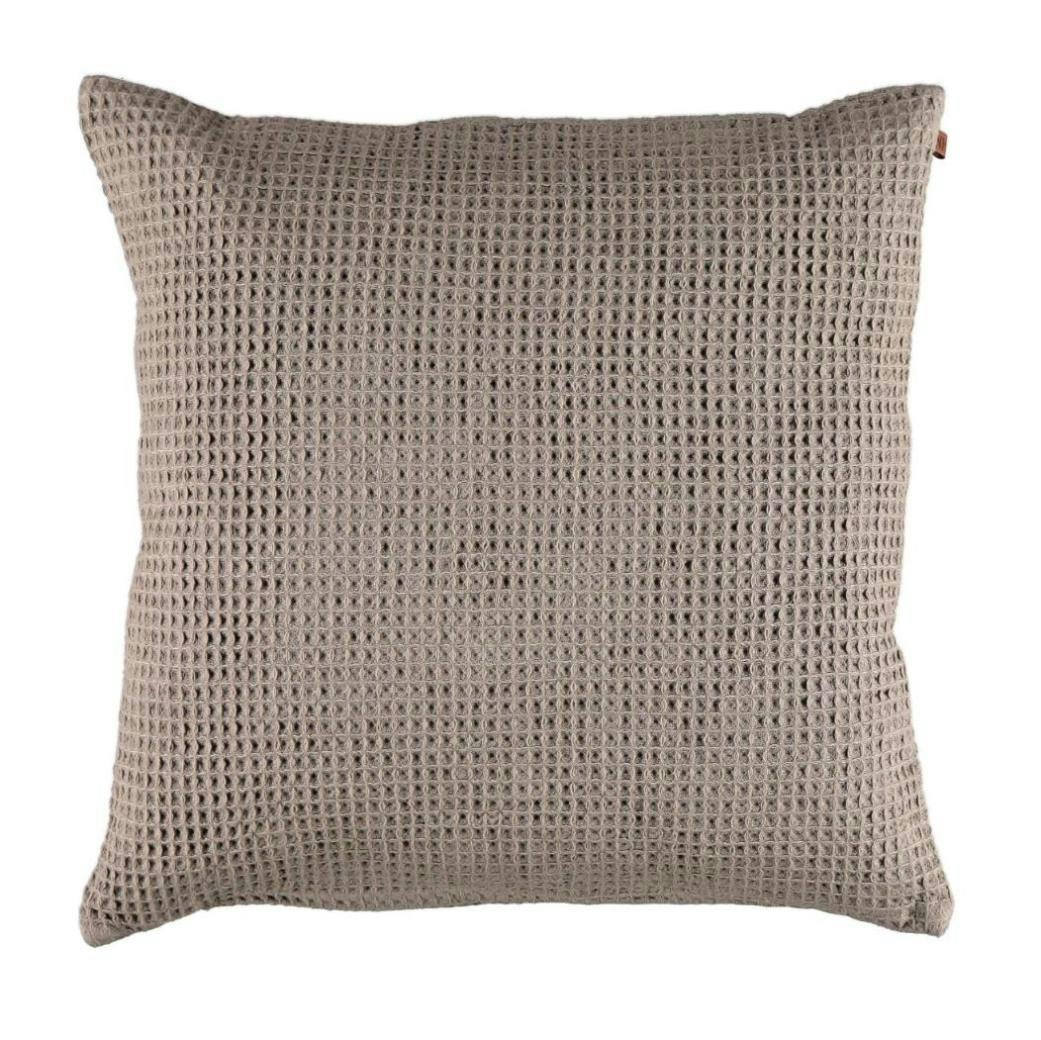 Noble house Waffle beige kuddfodral bomull mått 45 x 45 cm