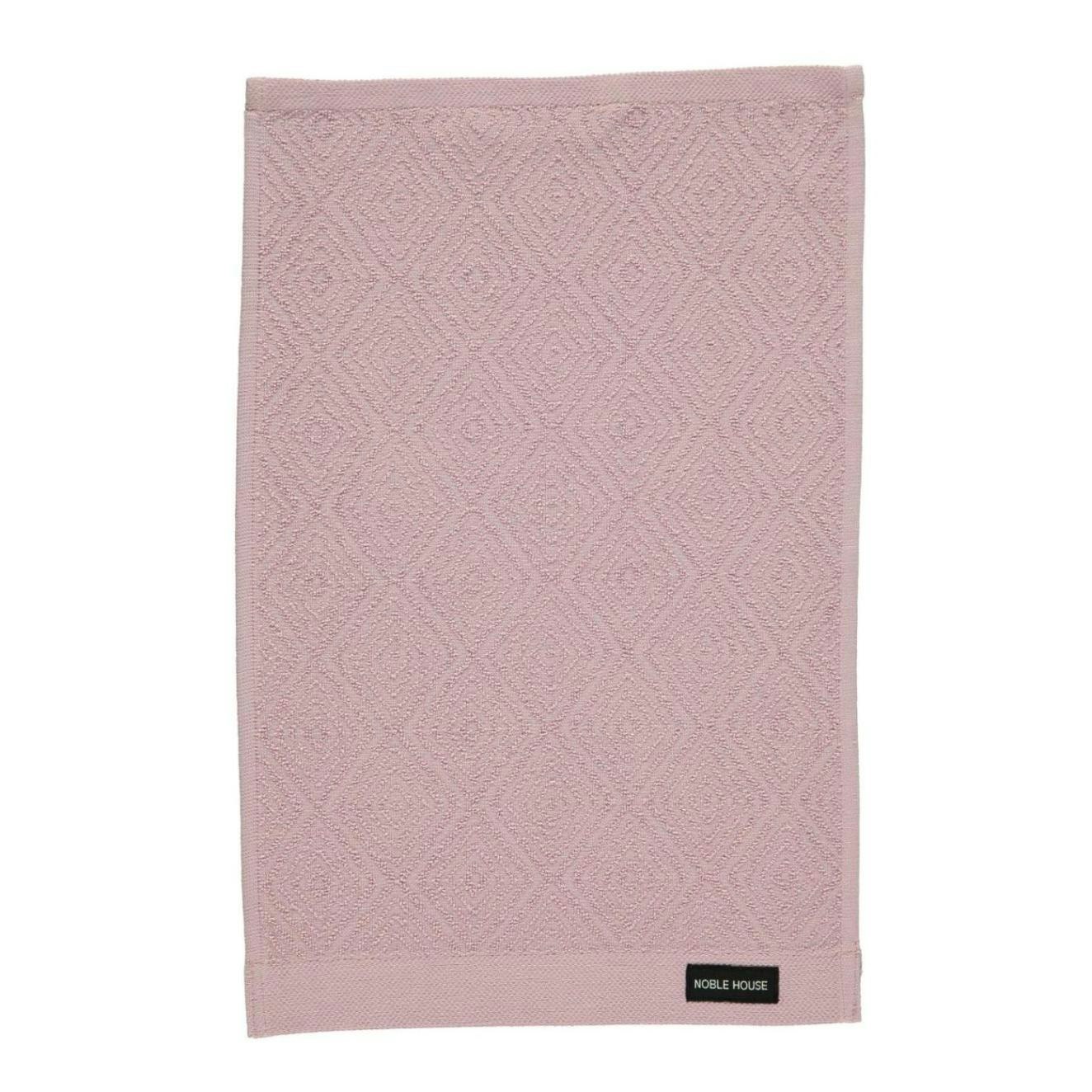 Noble house Diamond rosa frottehandduk mått 50 x 70 cm