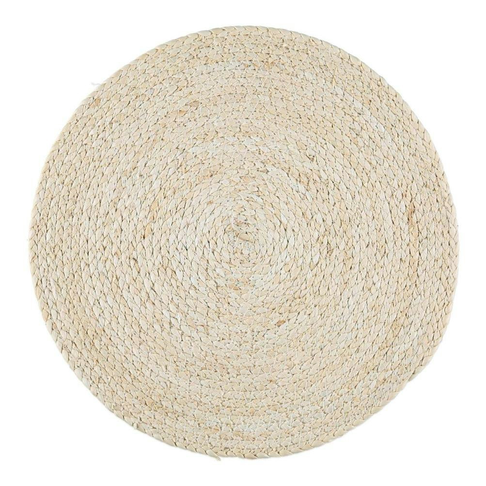 Noble house Maize beige rund bordstablett mått 38 cm