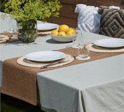 Noble house Maize beige rund bordstablett mått 38 cm