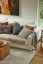 Noble house Bubbles beige kuddfodral sammet mått 45 x 45 cm