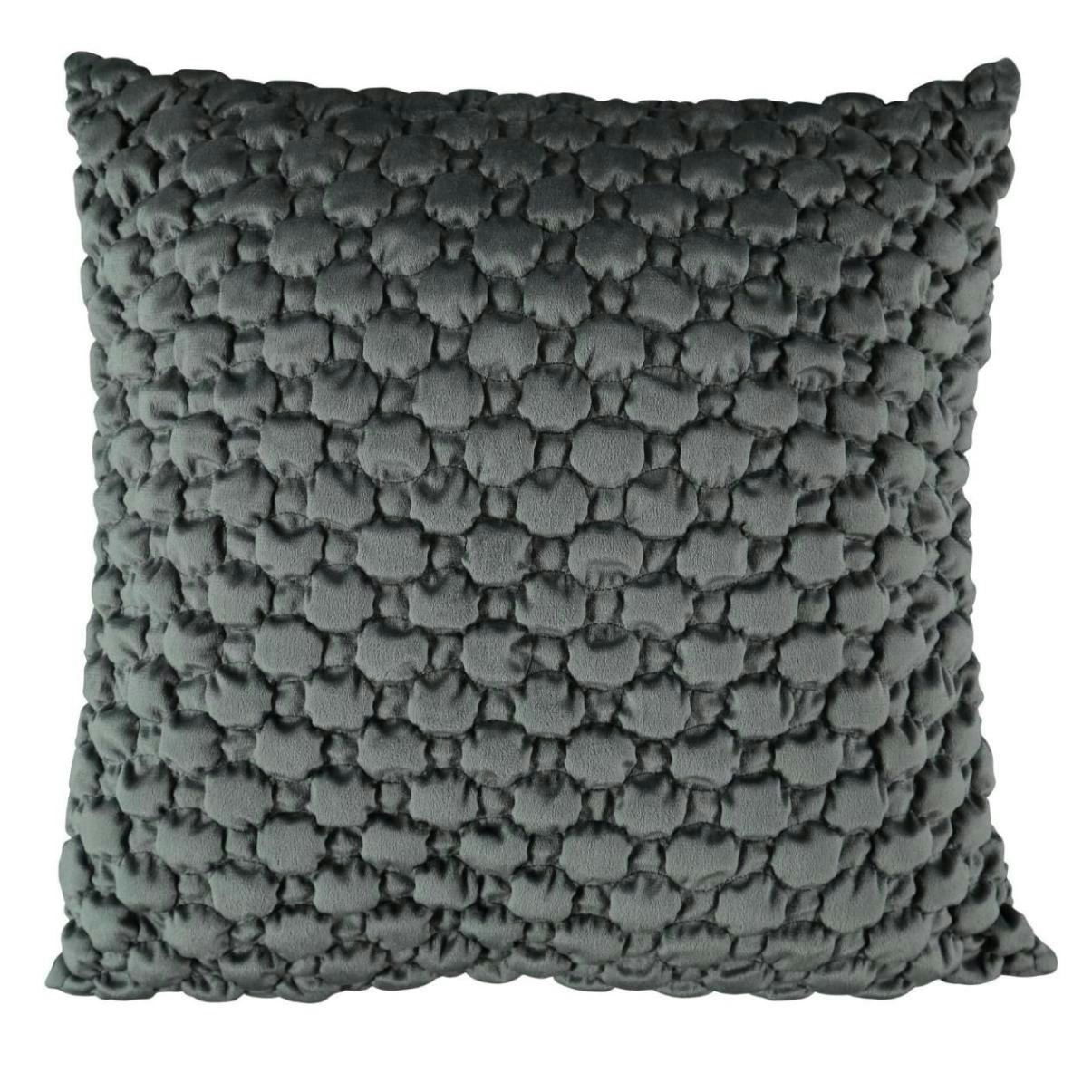 Noble house Bubbles grått kuddfodral sammet mått 45 x 45 cm