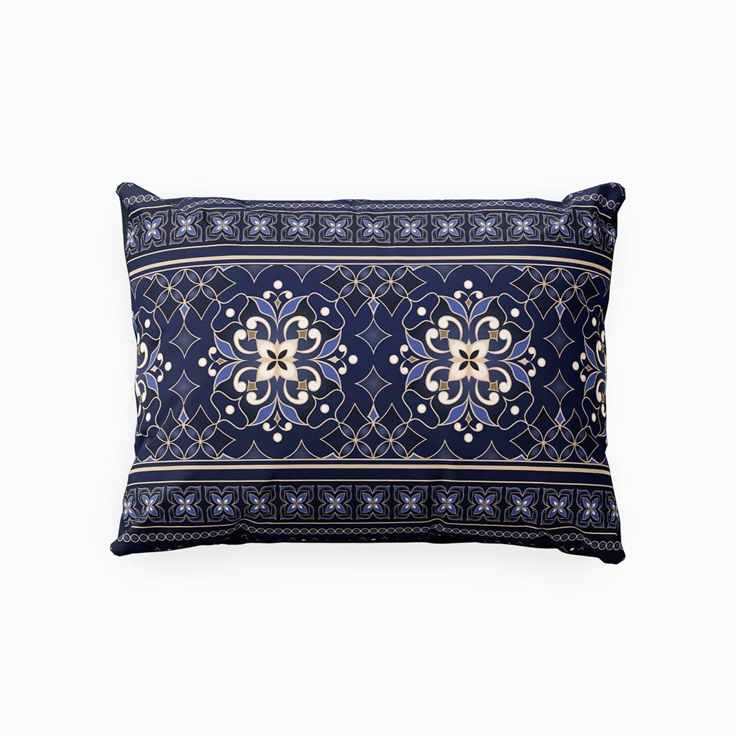 Floral blue blått örngott 50 x 60 cm indusia design