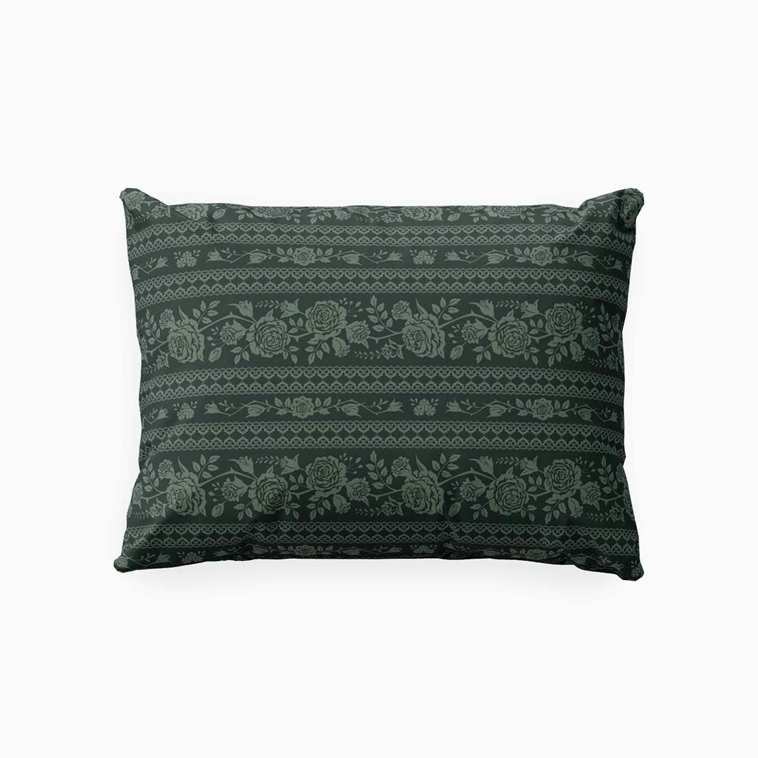 Bellamy green grönt örngott 50 x 60 cm indusia design
