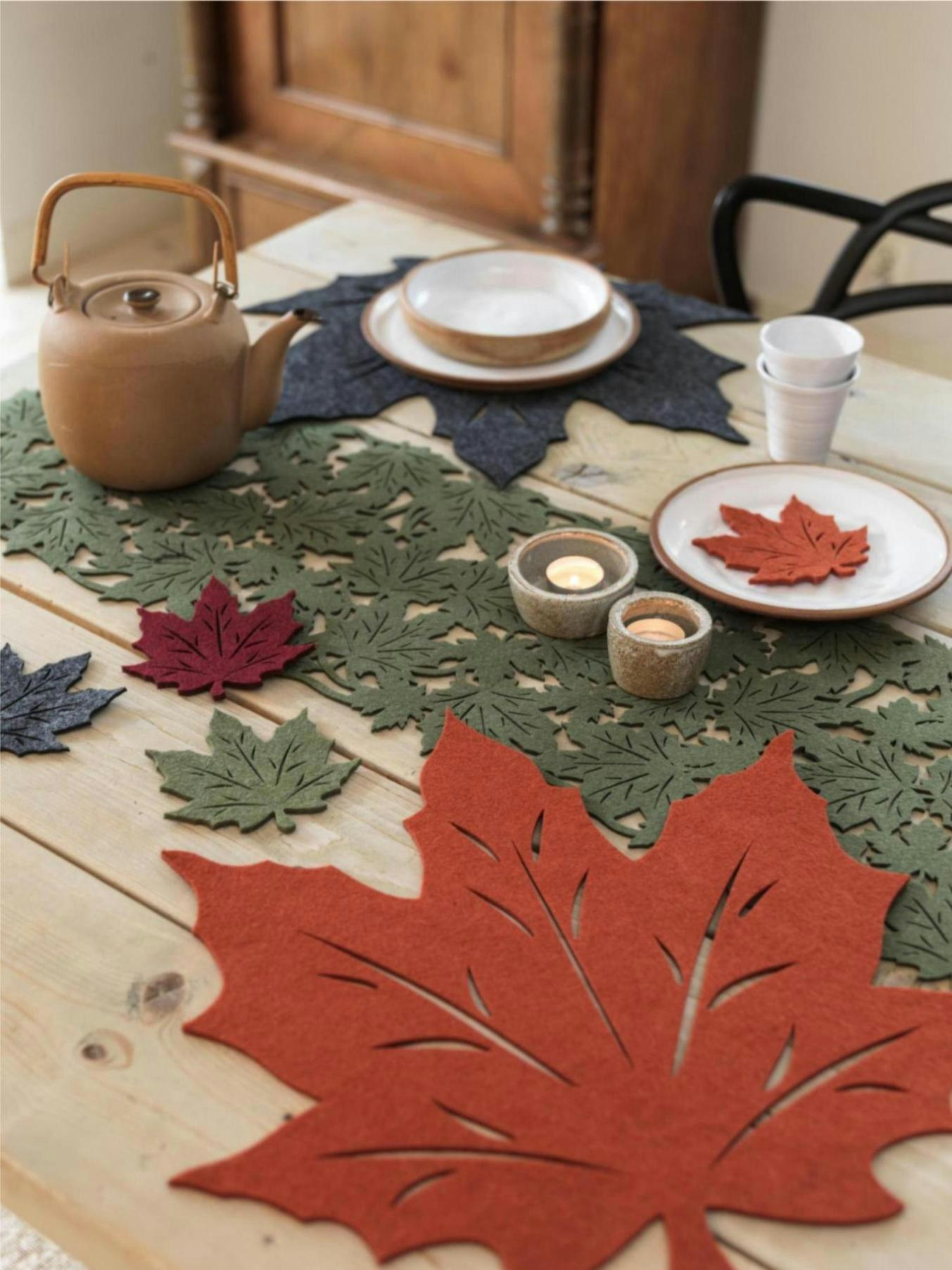 Noble house Vanja 4 st grön glasunderlägg/coasters