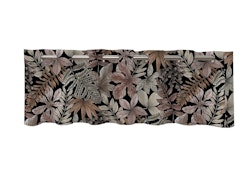 Isolde svart/rostfärgad gardinkappa öljetter Redlunds textil