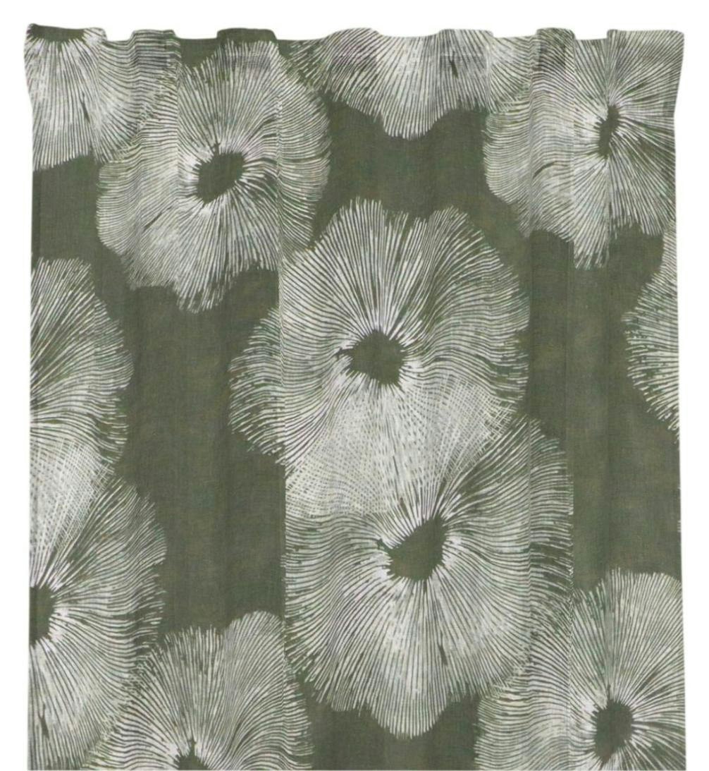 Fungus grönt gardinset multiband Redlunds textil