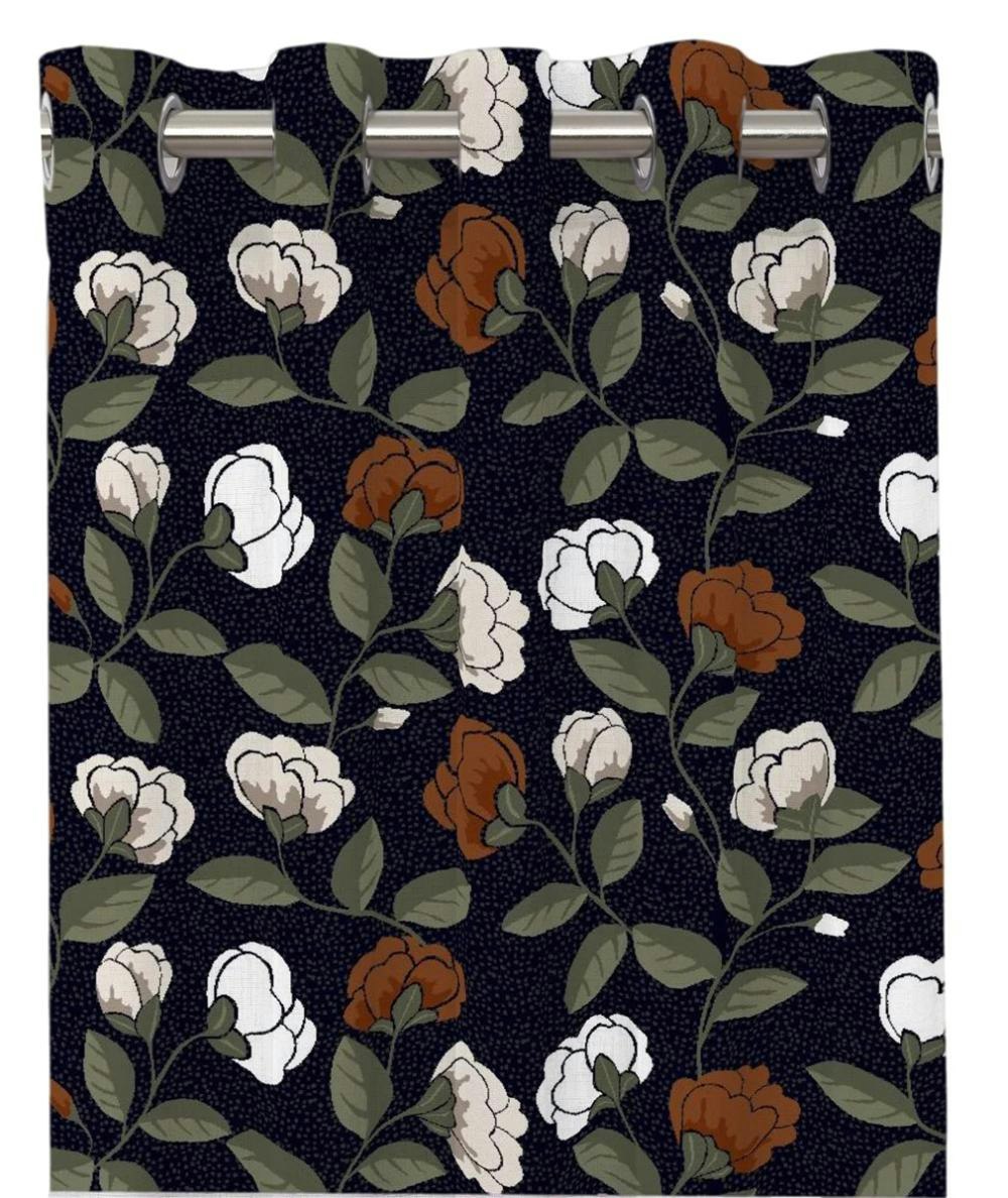 Othelia svart gardinset öljetter Redlunds textil
