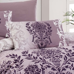 Dalyan purple örngott bomull 50 x 60 cm medaljongmönster Indusia design