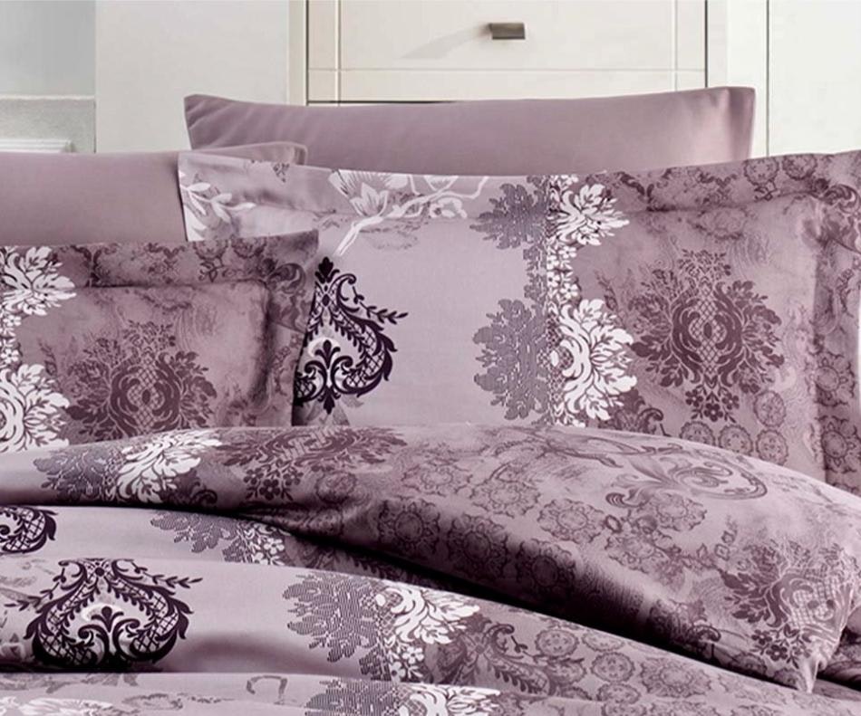 Lona lilac örngott mått 70 x 100 bomullssatin Indusia design