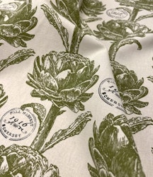 Fall Harvest metervara bomull vit grön Jakobsdals textil