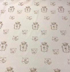 Albion metervara bomull vit/beige Boel & Jan