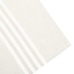Classic textile linnefärgad vitrandig kökshandduk återvunna textilier 50 x70 cm