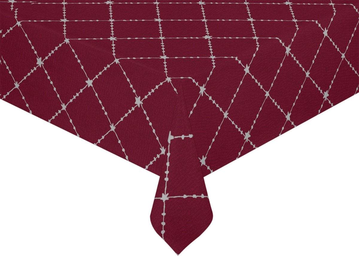 Julruta rödrutig metervara vaxduk Redlunds textil