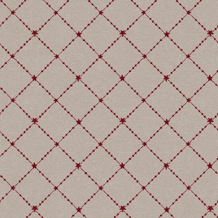 Julruta linnefärgad metervara vaxduk Redlunds textil