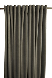 Sammet mörkgrått gardinset multiband Redlunds textil
